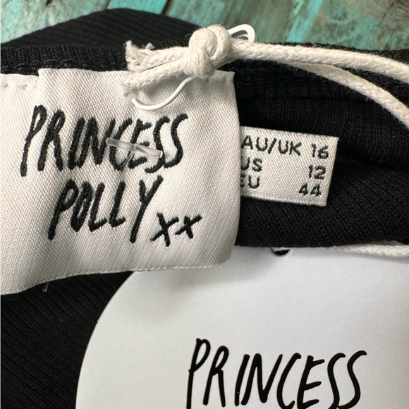 Princess Polly Black Charlotte Bodysuit Size 12 NWT - Picture 10 of 12